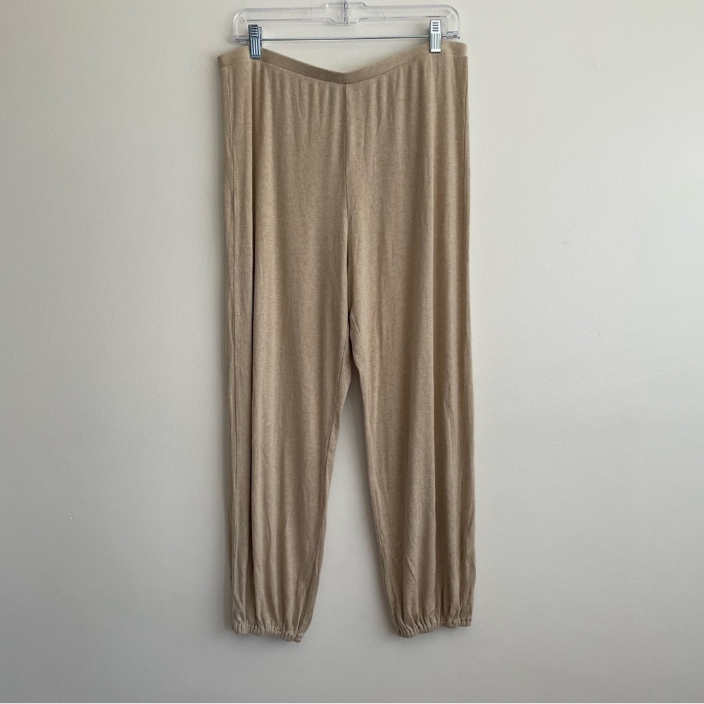 J Crew Pajama pants pull on stretchy loungewear soft elastic waist joggers sz L